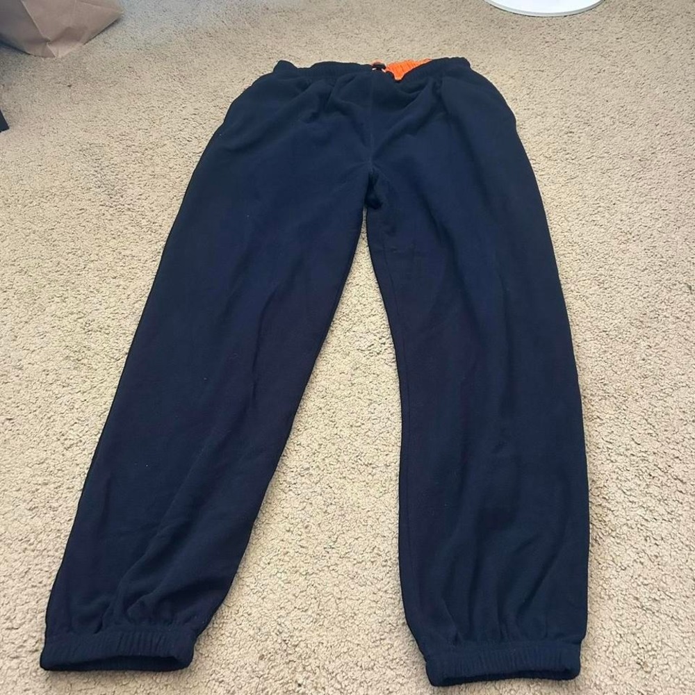 Vintage Navy blue Arrow sweatpants‎ with orange drawstring, Size M